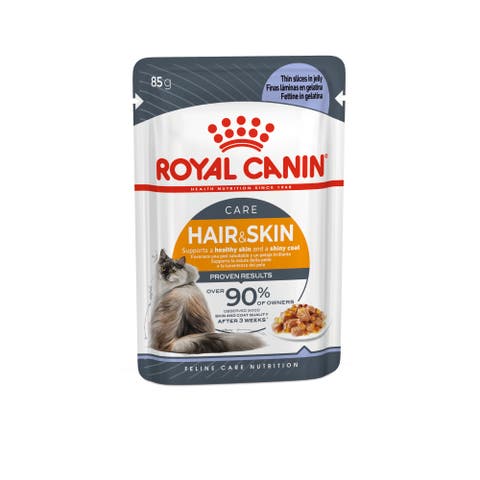 Вологий корм для котів Royal Canin Hair & Skin Care (желе)