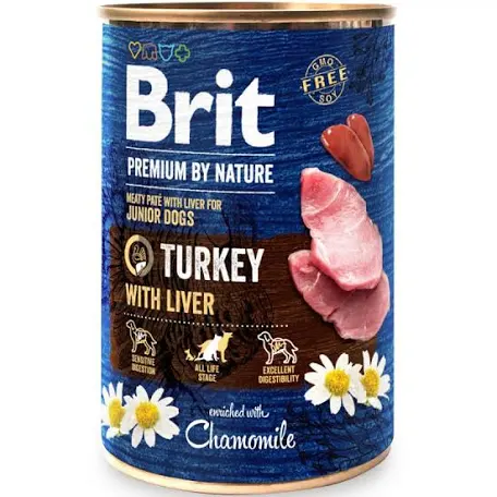 Вологий корм для собак Brit Premium Turkey