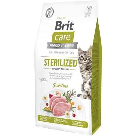 Сухий корм для котів Brit Care Grain Free Sterilized Immunity Support Pork