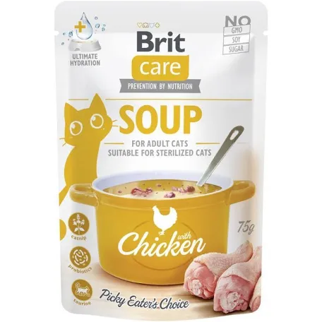 Ласощі для котів Brit Care Soup Chicken