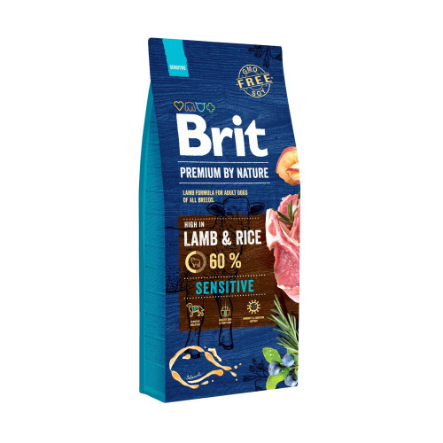 Сухий корм для собак Brit Premium Sensitive Lamb & Rice