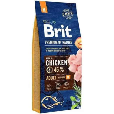 Сухий корм для собак Brit Premium Adult M Chicken