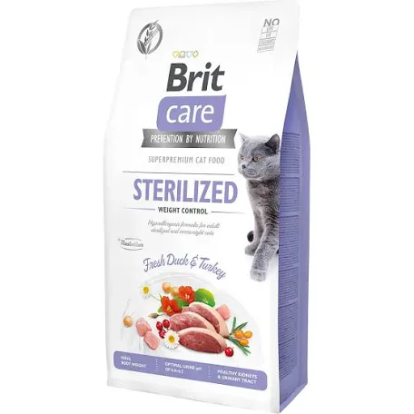 Сухий корм для котів Brit Care Sterilized & Weight Control Duck & Turkey