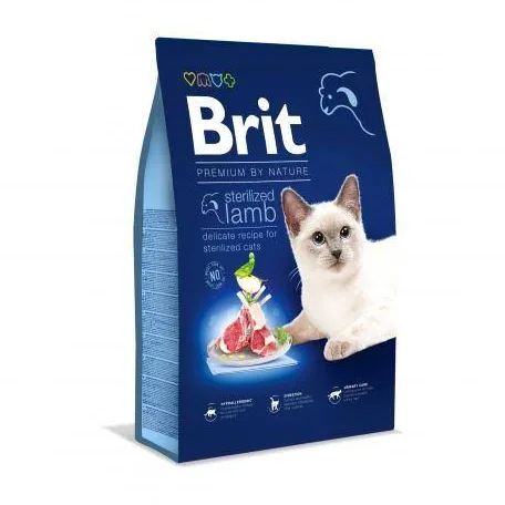 Сухий корм для котів Brit Premium by Nature Sterilized Lamb