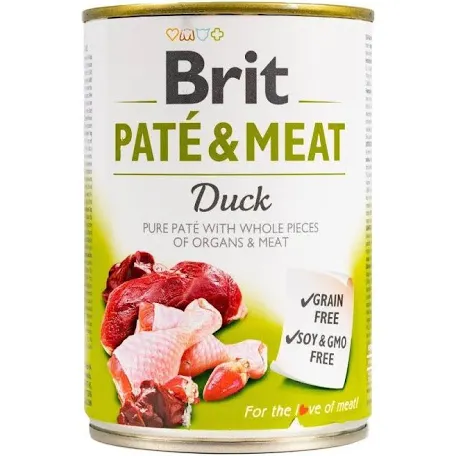Вологий корм для собак Brit Care Pate and Meat Duck