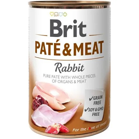 Вологий корм для собак Brit Care Pate and Meat Rabbit