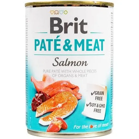 Вологий корм для собак Brit Care Pate and Meat Salmon