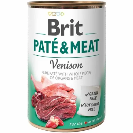 Вологий корм для собак Brit Care Pate and Meat Venison