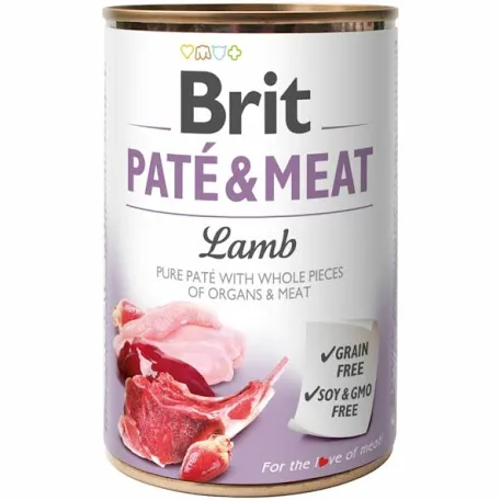 Вологий корм для собак Brit Care Pate and Meat Lamb