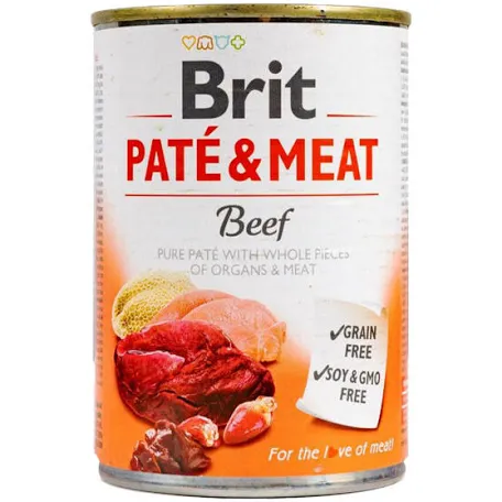 Вологий корм для собак Brit Care Pate and Meat Beef