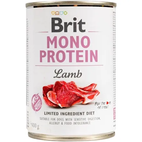 Вологий корм для собак Brit Mono Protein Lamb