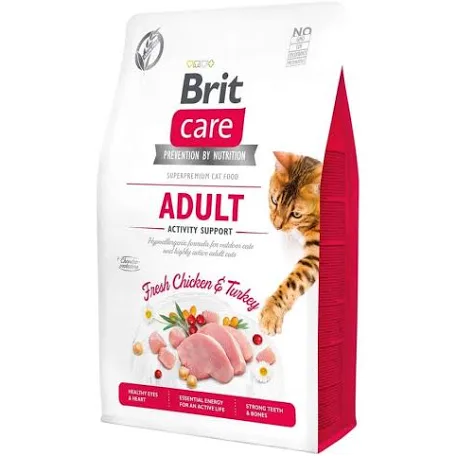 Сухий корм для котів Brit Care Grain Free Adult Activity Support Turkey & Chicken Fillet