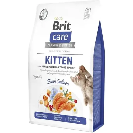 Сухий корм для кошенят Brit Care Kitten Gentle Digestion Strong Immunity Salmon