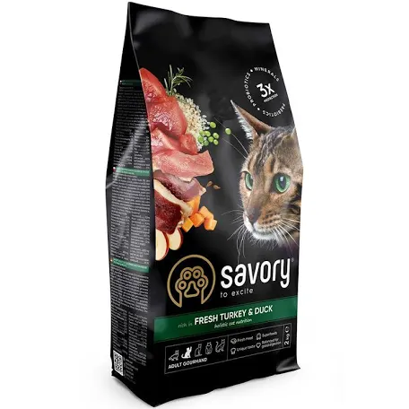 Сухий корм для котів Savory Gourmet Fresh Turkey & Duck