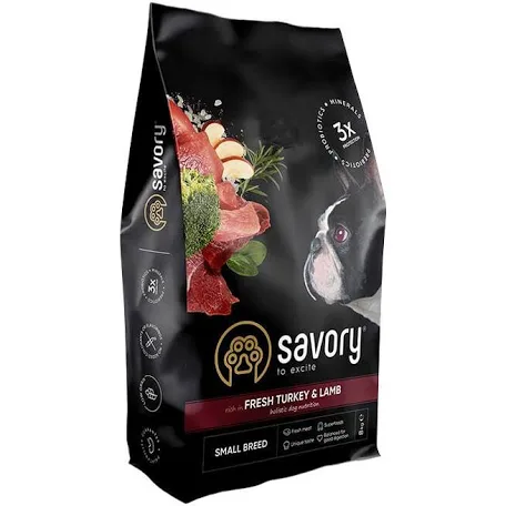 Сухий корм для собак Savory Mini Lamb & Turkey