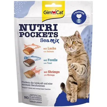 Ласощі для котів GimCat Nutri Pockets Морський мікс