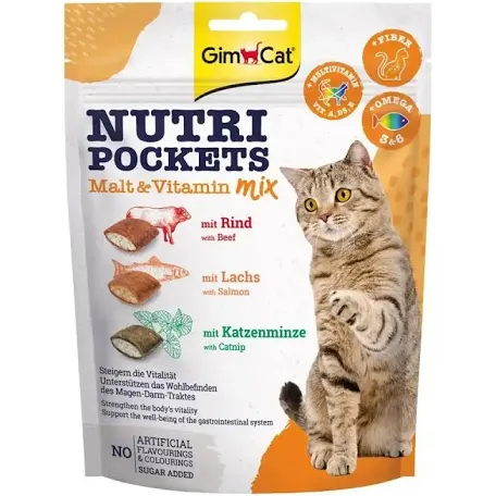 Ласощі для котів GimCat Nutri Pockets Мультивітамін мікс
