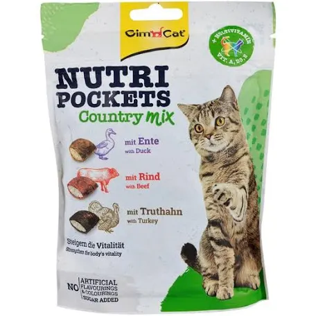Ласощі для котів GimCat Nutri Pockets Кантрі мікс
