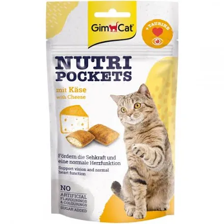Ласощі для котів GimCat Nutri Pockets Сир та Таурін