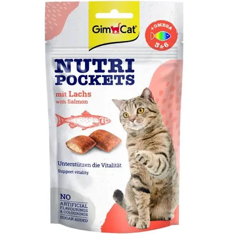 Ласощі для котів GimCat Nutri Pockets Salmon
