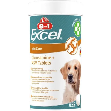 Вітаміни для собак 8in1 Excel Glucosamine+MSM