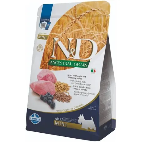 Сухий корм для собак Farmina N&D Low Grain Lamb & Blueberry Adult Mini