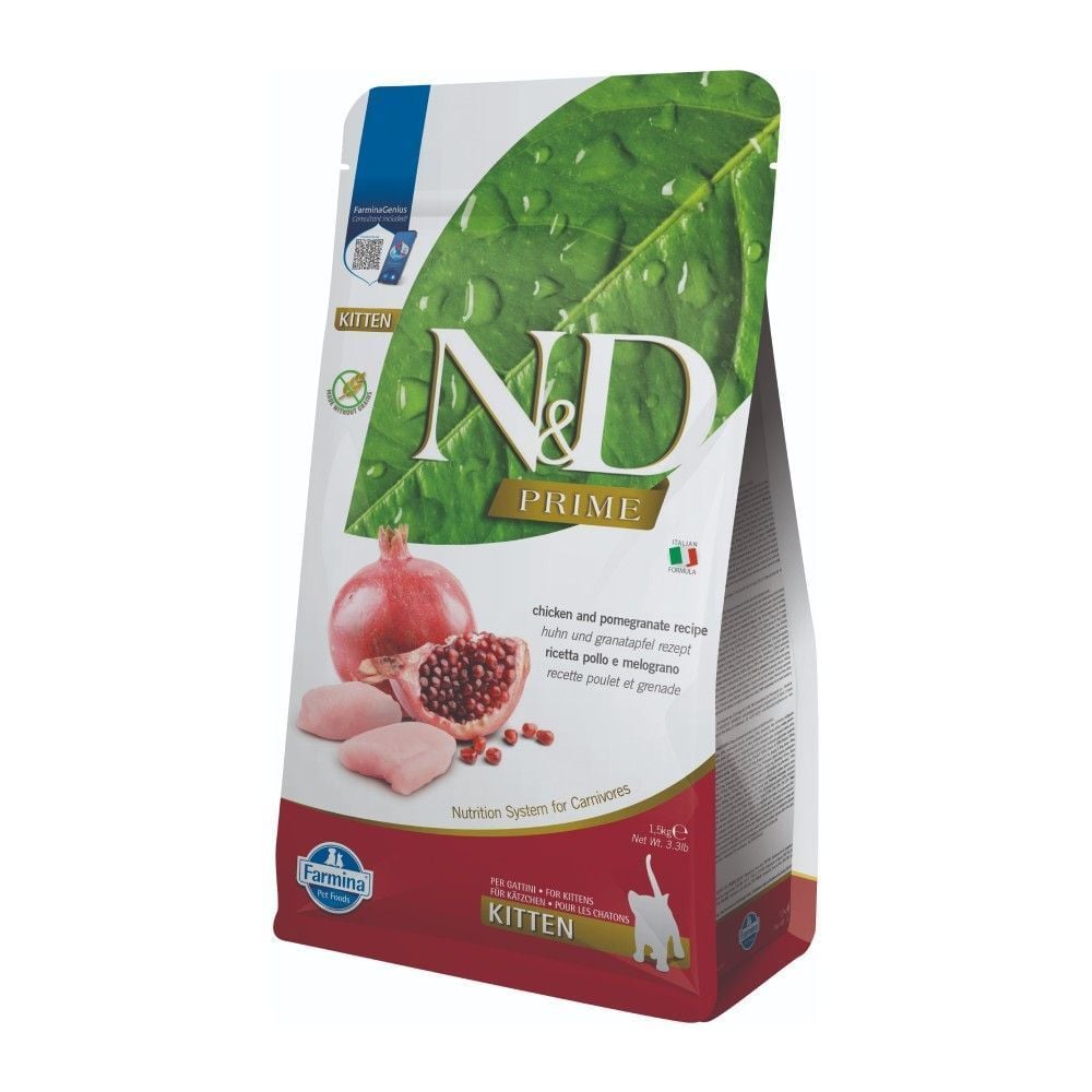 Сухий корм для кошенят Farmina N&D Grain Free Prime Chicken & Pomegranate Kitten