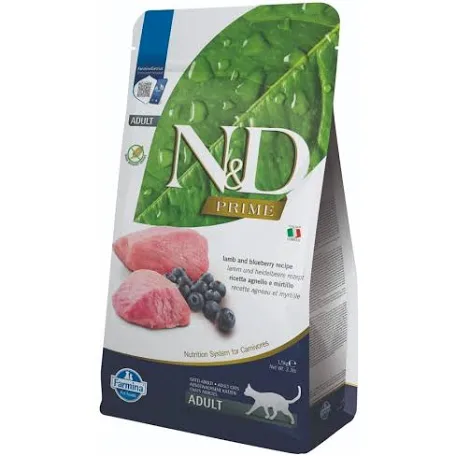 Сухий корм для котів Farmina N&D Grain Free Prime Lamb & Blueberry Adult