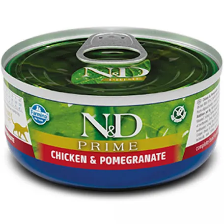 Вологий корм для котів Farmina N&D Grain Free Prime Chicken & Pomegranate Adult