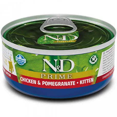 Вологий корм для кошенят Farmina N&D Grain Free Prime Chicken & Pomegranate Kitten