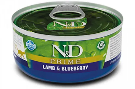 Вологий корм для котів Farmina N&D Grain Free Prime Lamb & Blueberry Adult