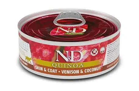 Вологий корм для котів Farmina N&D Quinoa Skin&Coat Venison, Quinoa & Coconut Adult