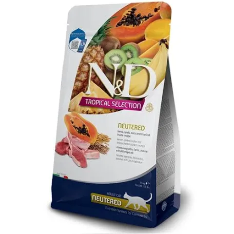 Сухий корм для стерилізованих котів Farmina N&D Tropical Selection Lamb Neutered