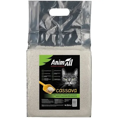 Наповнювач для котів AnimAll Cassava класік