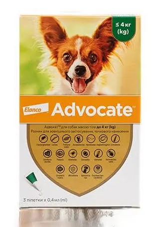 Advocate для собак до 4 кг