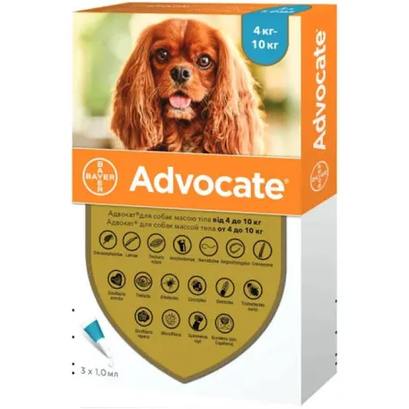 Advocate для собак 4-10 кг