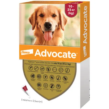 Advocate для собак 10-25 кг