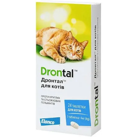 Drontal для котів (24 таблетки)