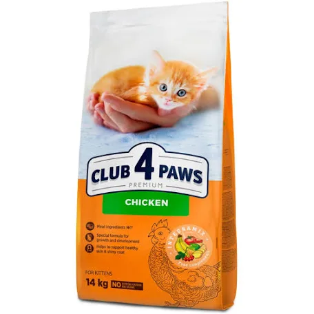 Сухий корм для кошенят Club 4 Paws Kitten Chicken (курка)