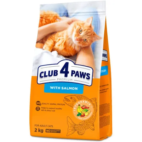 Сухий корм для котів Club 4 Paws Salmon adult (лосось)