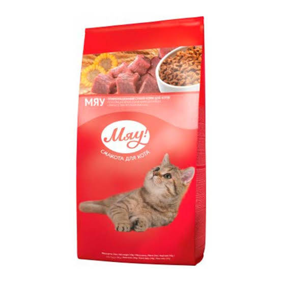 Сухий корм для котів Мяу Печінка