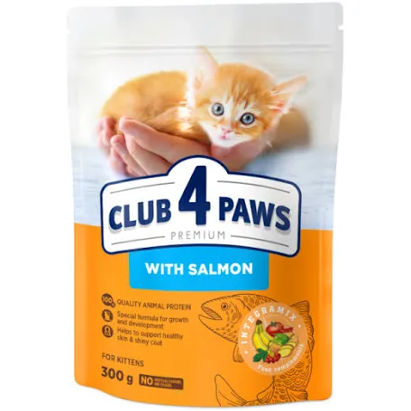 Сухий корм для кошенят Club 4 Paws Kitten Salmon (лосось)