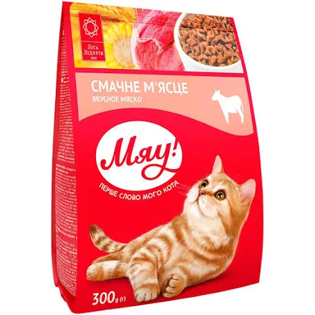 Сухий корм для котів Мяу М'ясо