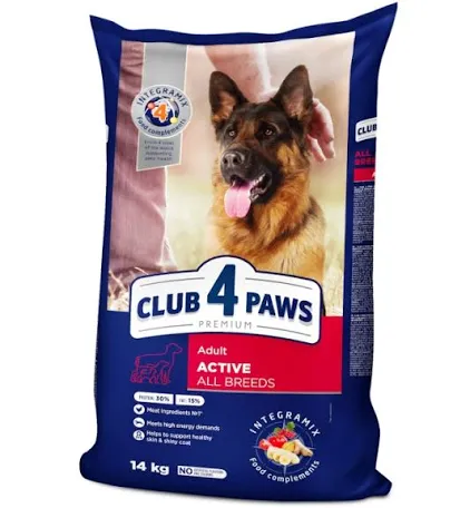 Сухий корм для собак Club 4 Paws Adult Active, курка