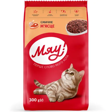 Сухий корм для котів Мяу Яловичина