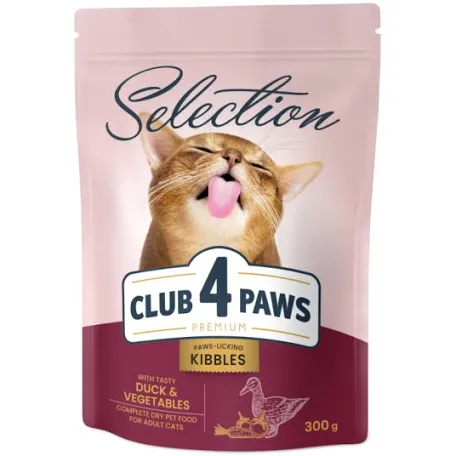 Сухий корм для котів Club 4 Paws Selection Duck adult (качка)