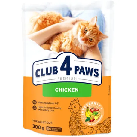 Сухий корм для котів Club 4 Paws Chicken adult