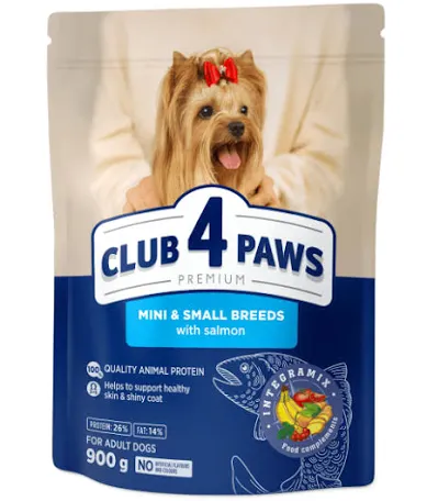 Сухий корм для собак Club 4 Paws Adult Small, лосось