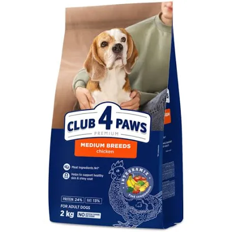 Сухий корм для собак Club 4 Paws Adult Medium, курка