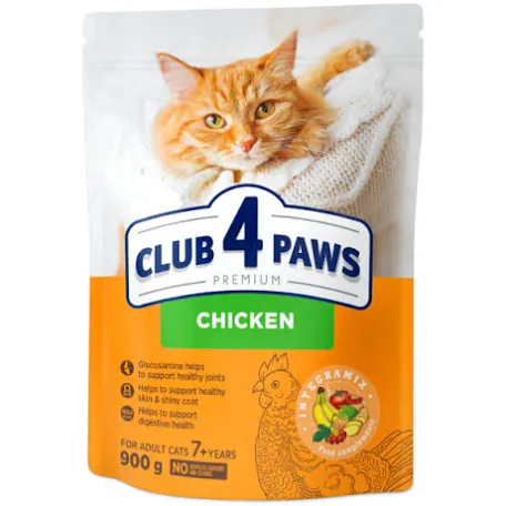 Сухий корм для котів Club 4 Paws Chicken adult 7+